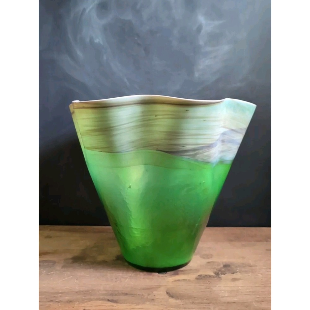 Rare Murano Gianna Vase Centerpiece Venezia Crate & Barrel Art Glass